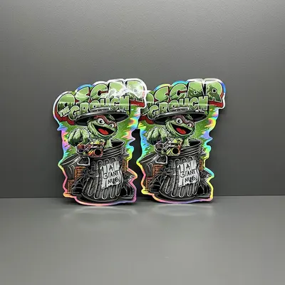 Die Cut Mylar Bags shown in a retail presentation setting