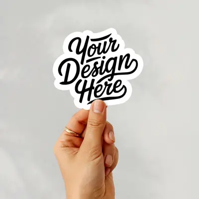 Die Cut Vinyl Stickers displayed with the closure detail visible