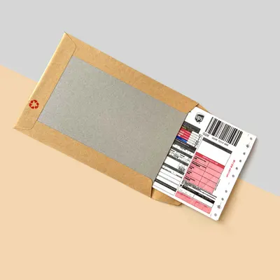 Document Mailers shown as a finished custom-printed pack