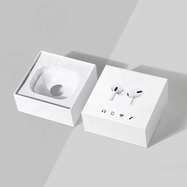 Earbud Boxes photographed to show finish and proportion