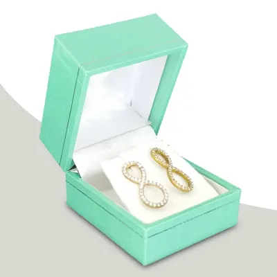 Earring Boxes photographed from a second angle showing the side panel