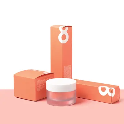 Eco Friendly Cosmetic Packaging shown as a finished custom-printed pack