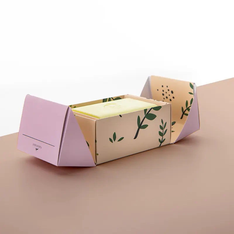 Eco Friendly Soap Packaging Boxes produced as custom sustainable packaging