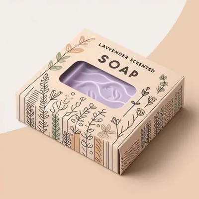 Eco Friendly Soap Packaging Boxes displayed with the closure detail visible