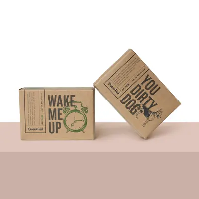 Eco Friendly Soap Packaging Boxes presented alongside its printed surface detail