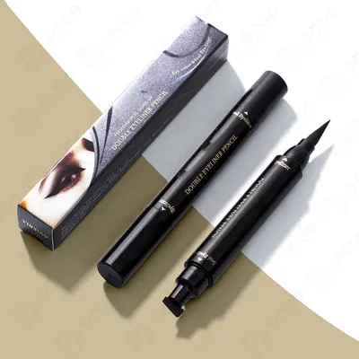 Eyeliner Boxes presented alongside its printed surface detail