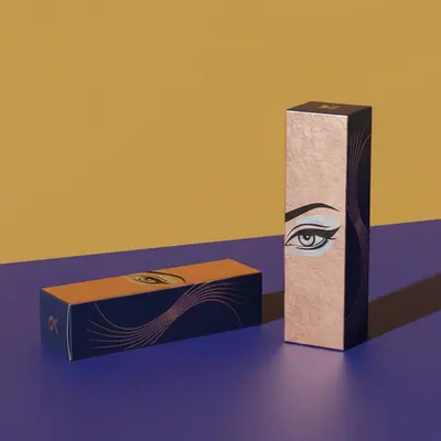 Eyeliner Boxes photographed to show the finish across the panel