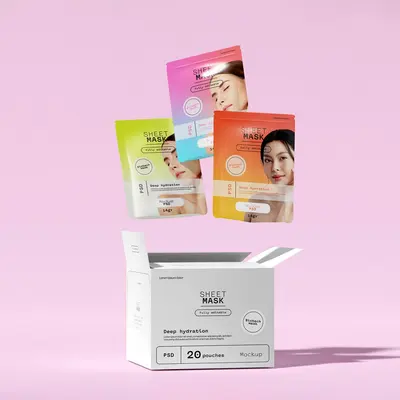Face Mask Boxes displayed with the closure detail visible