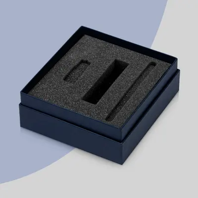Foam Inserts for Boxes shown at an angle that reveals the depth of the pack