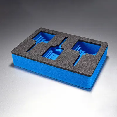 Foam Inserts for Tool Boxes photographed from a second angle showing the side panel