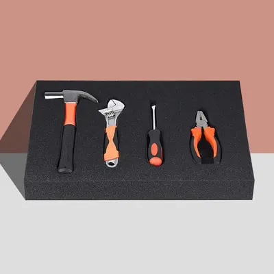 Foam Inserts for Tool Boxes shown at an angle that reveals the depth of the pack