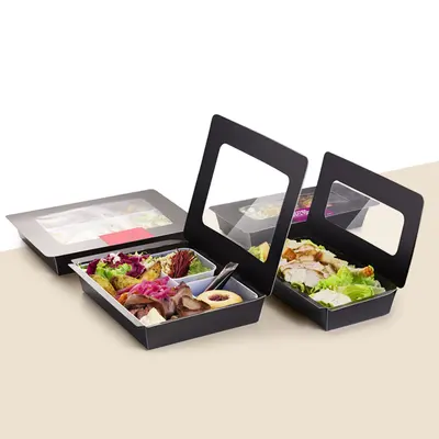 Food Display Boxes shown as a finished custom-printed pack