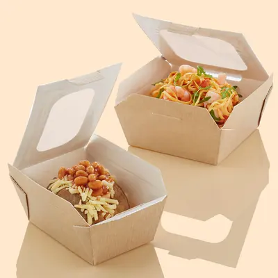 Food Display Boxes displayed with the closure detail visible