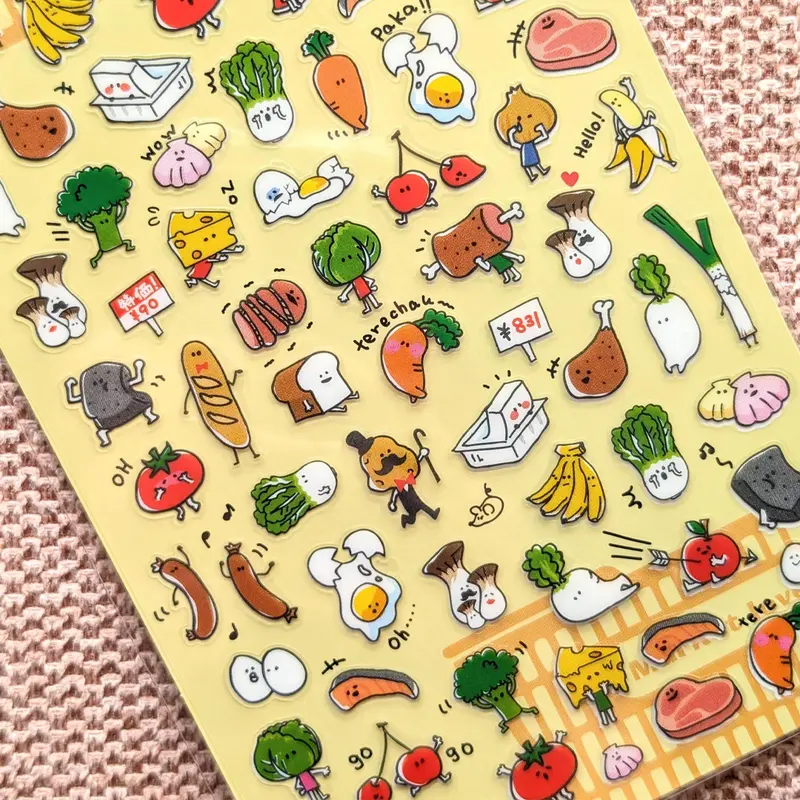 Food Stickers from the custom stickers range