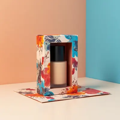Foundation Boxes presented alongside its printed surface detail