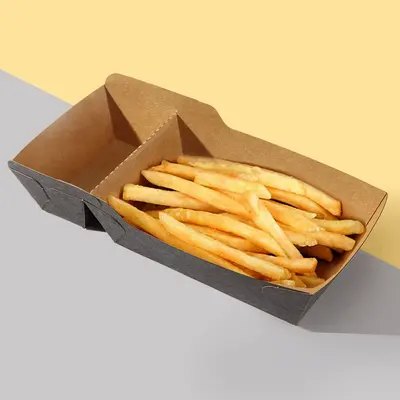 French Fries Containers displayed with the closure detail visible