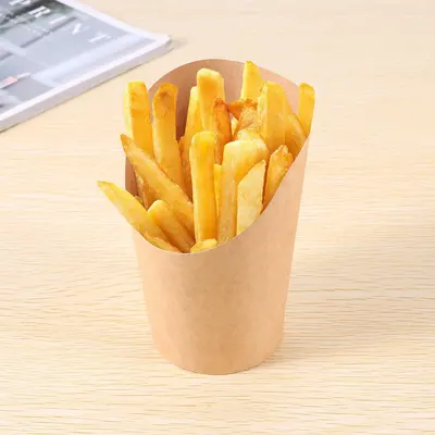 French Fry Cups photographed to show the finish across the panel