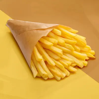 French Fry Sleeves shown as a finished custom-printed pack