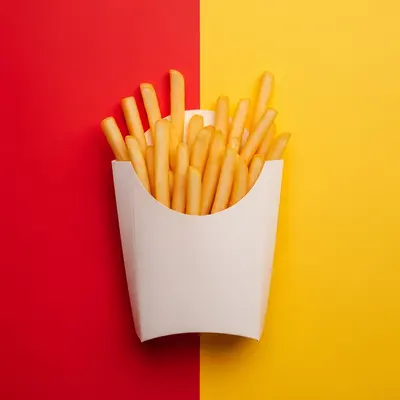 French Fry Sleeves displayed with the closure detail visible