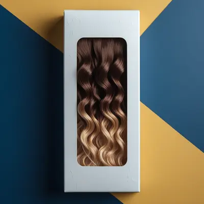 Hair Extension Boxes photographed from a second angle showing the side panel