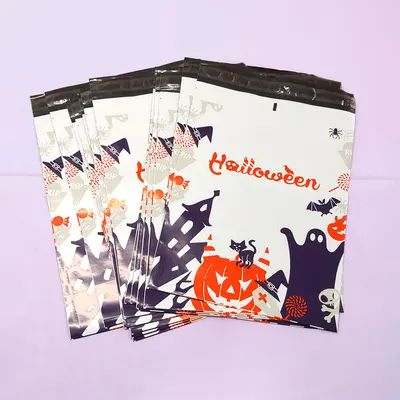 Halloween Mailers photographed to show the finish across the panel