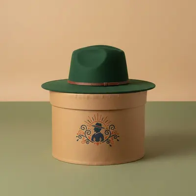 Hat Boxes displayed with the closure detail visible