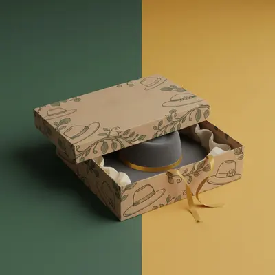 Hat Boxes shown at an angle that reveals the depth of the pack