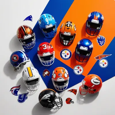Helmet Stickers shown as a finished custom-printed pack