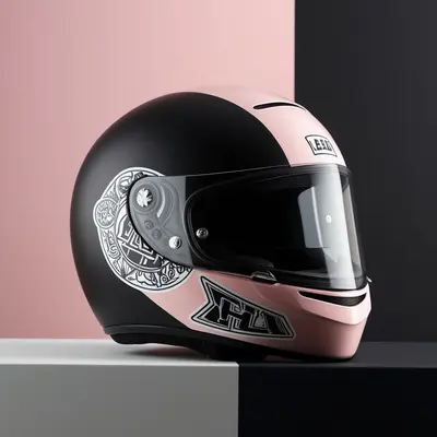 Helmet Stickers displayed with the closure detail visible