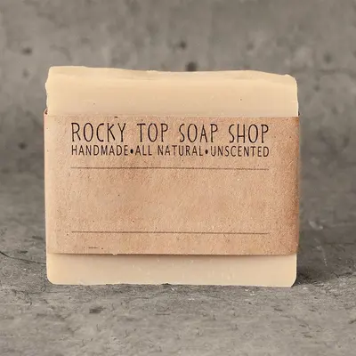 Homemade Soap Labels shown at an angle that reveals the depth of the pack