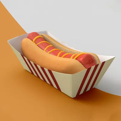 Hot Dog Trays photographed to show the finish across the panel