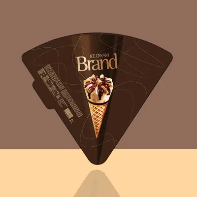 Ice Cream Cone Sleeves photographed to show the finish across the panel