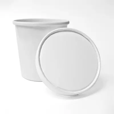 Ice Cream Cups with Lids shown as a finished custom-printed pack