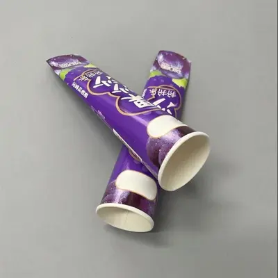Ice Cream Packaging shown at an angle that reveals the depth of the pack