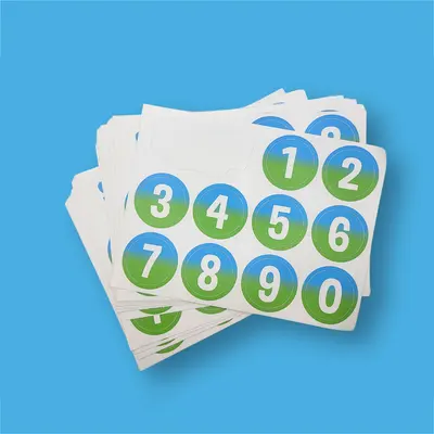 Kiss Cut Stickers shown as a finished custom-printed pack