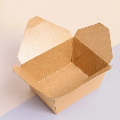 Kraft Meal Boxes shown as a finished custom-printed pack