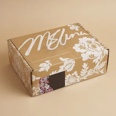 Kraft Packaging presented alongside its printed surface detail