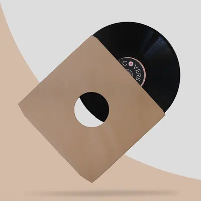 Kraft Sleeves presented alongside its printed surface detail