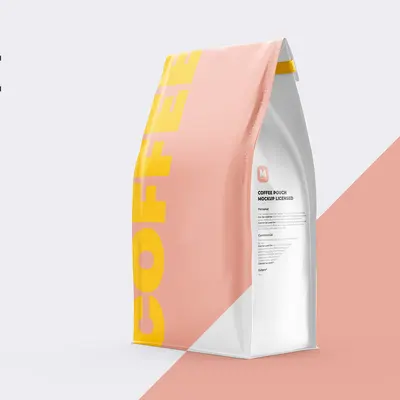 Large Mylar Bag presented alongside its printed surface detail