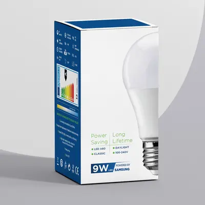 Light Bulb Boxes shown at an angle that reveals the depth of the pack
