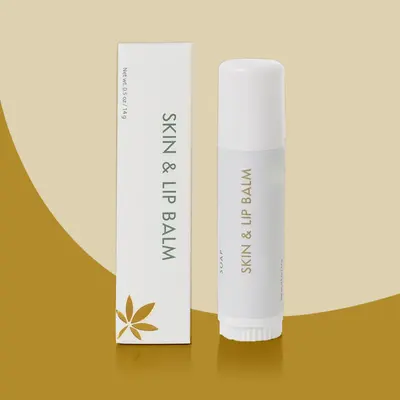 Lip Balm Boxes photographed from a second angle showing the side panel