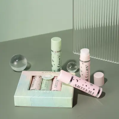 Lip Balm Boxes displayed with the closure detail visible