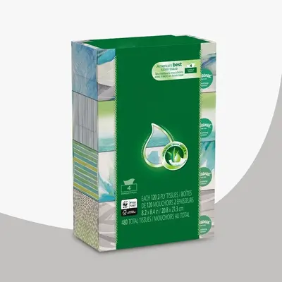 Lotion Boxes shown at an angle that reveals the depth of the pack
