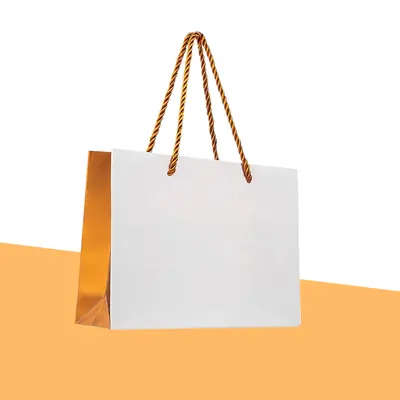 Luxury Gift Bags photographed from a second angle showing the side panel
