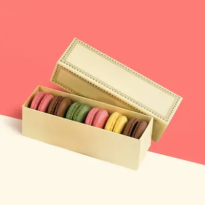 Macaron Sleeves photographed from a second angle showing the side panel