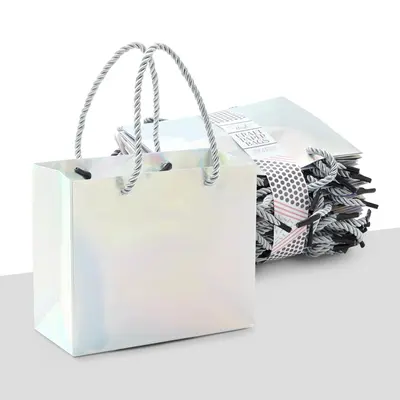 Mini Gift Bags displayed with the closure detail visible