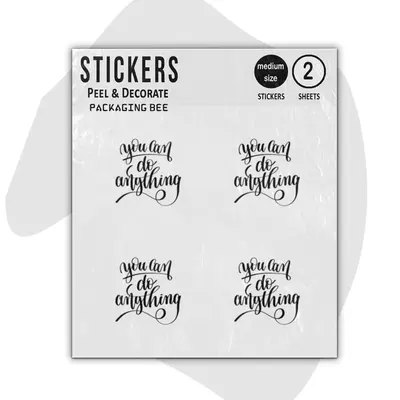 Motivational Stickers Sheets shown at an angle that reveals the depth of the pack