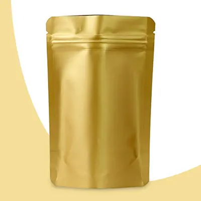 Mylar Bag shown at an angle that reveals the depth of the pack