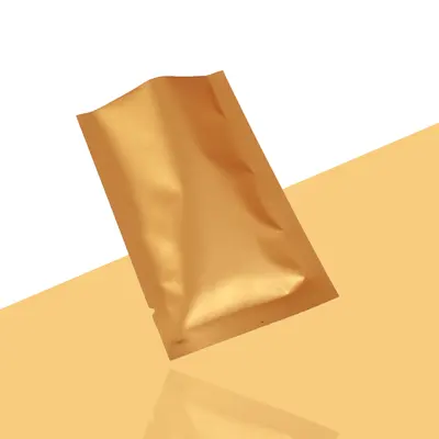 Mylar Foil Bags shown at an angle that reveals the depth of the pack
