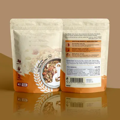 Mylar Food Storage Bag shown at an angle that reveals the depth of the pack